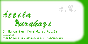 attila murakozi business card